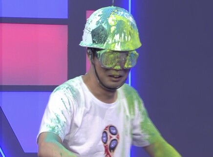 王迅受惩罚秒变绿巨人