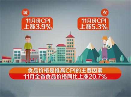 11月湖南CPI涨幅4.4%